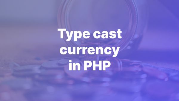 How to type cast money/currency in PHP
