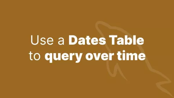 How to query against dates in MySQL using a dates table