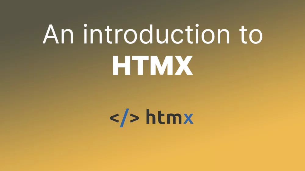 An introduction to HTMX - Accreditly
