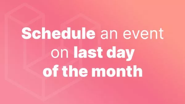 Schedule command for end of the month in Laravel