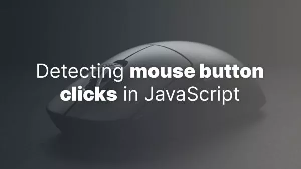 How to detect different mouse button clicks