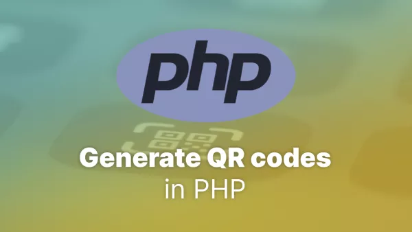 How to generate QR codes in PHP