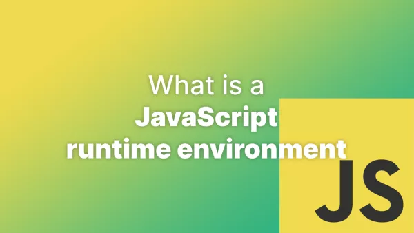 What is a JavaScript runtime environment