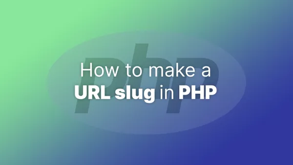 How to make a URL slug in PHP
