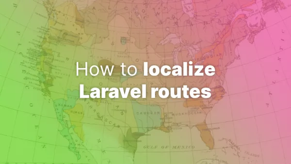 How to localize Laravel routes