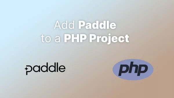 Implementing Paddle into a PHP Project