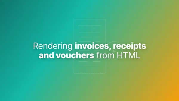 How to render invoices, receipts, vouchers and product cards from HTML in Laravel