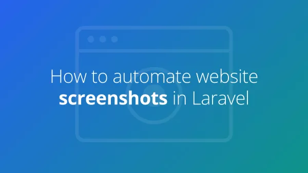 How to automate website screenshots in Laravel