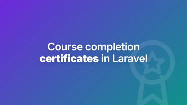 How to generate course completion certificates from HTML in Laravel