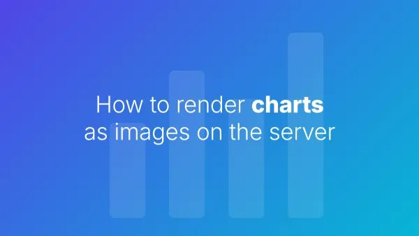 How to render charts as images on the server