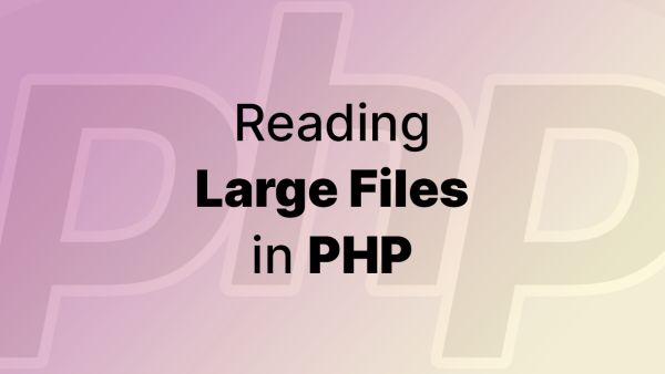 How to handle reading large files in PHP using a generator