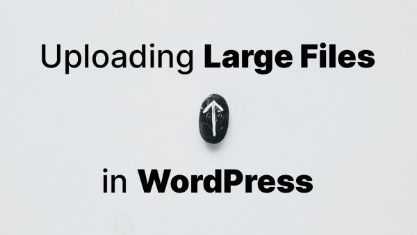 How to upload large files in WordPress admin area