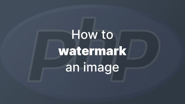 Watermark an image dynamically in PHP